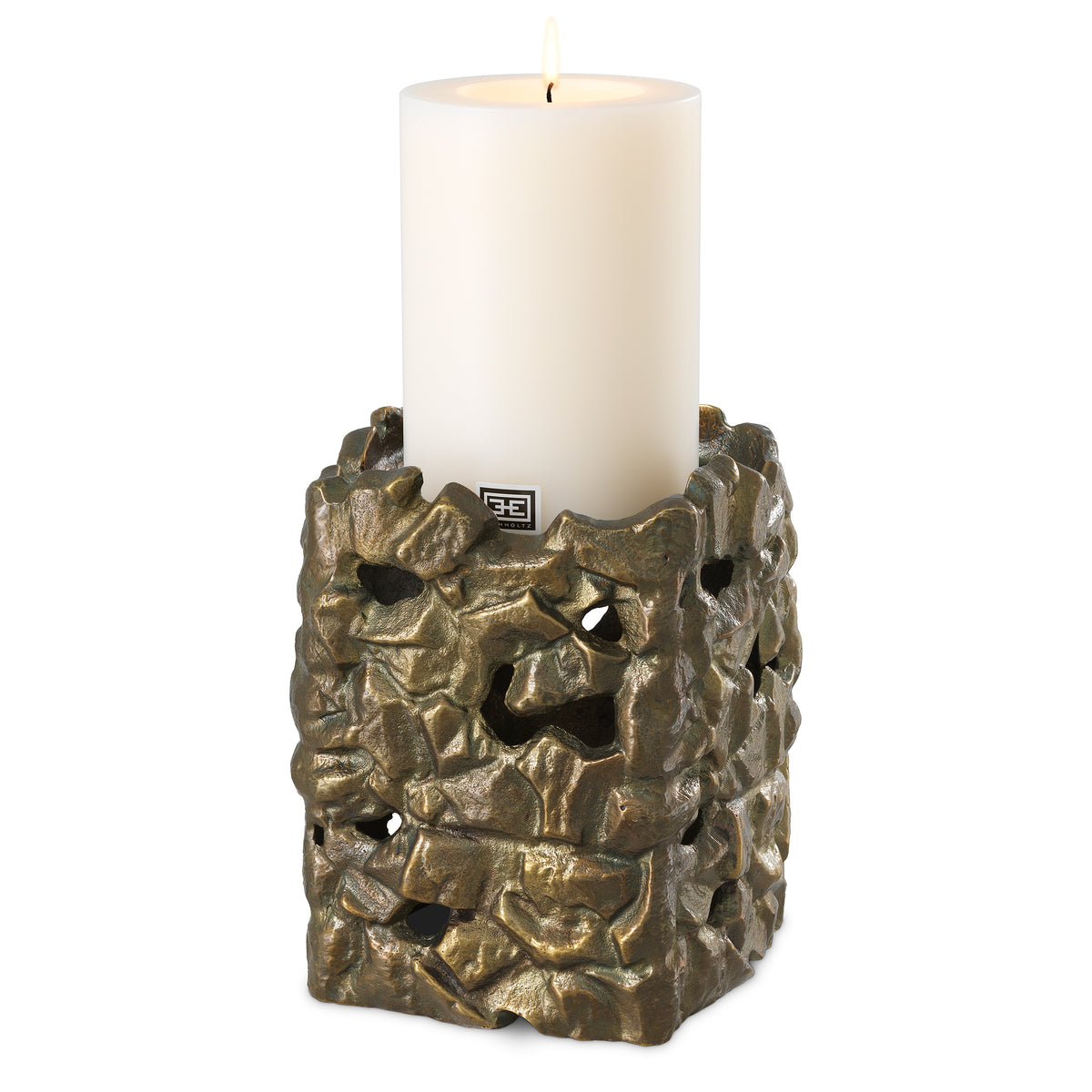 Porte-bougies design en finition laiton vintage | Eichholtz Siracusa