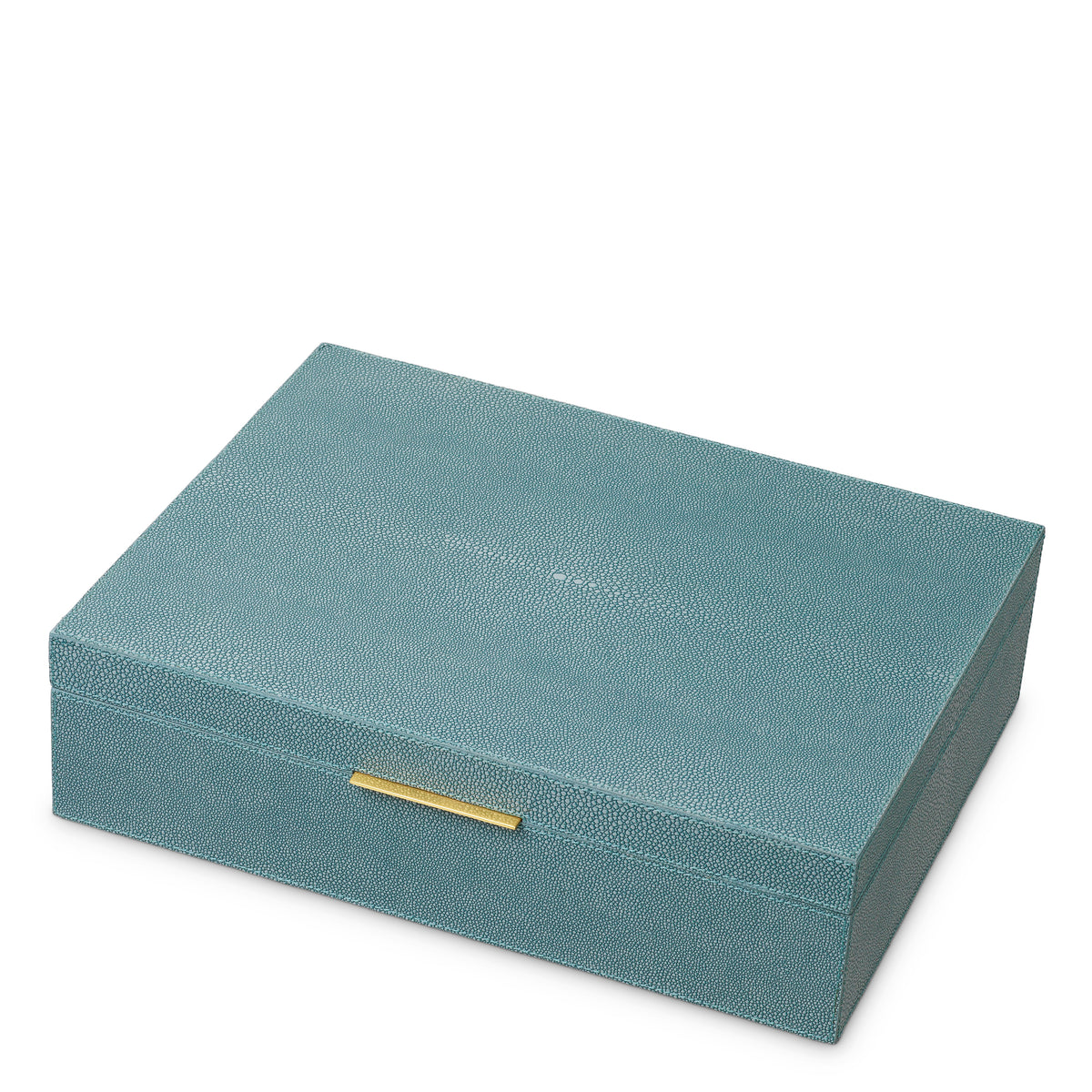 Boite décorative luxe en bleu faux shagreen | Eichholtz Box Menton