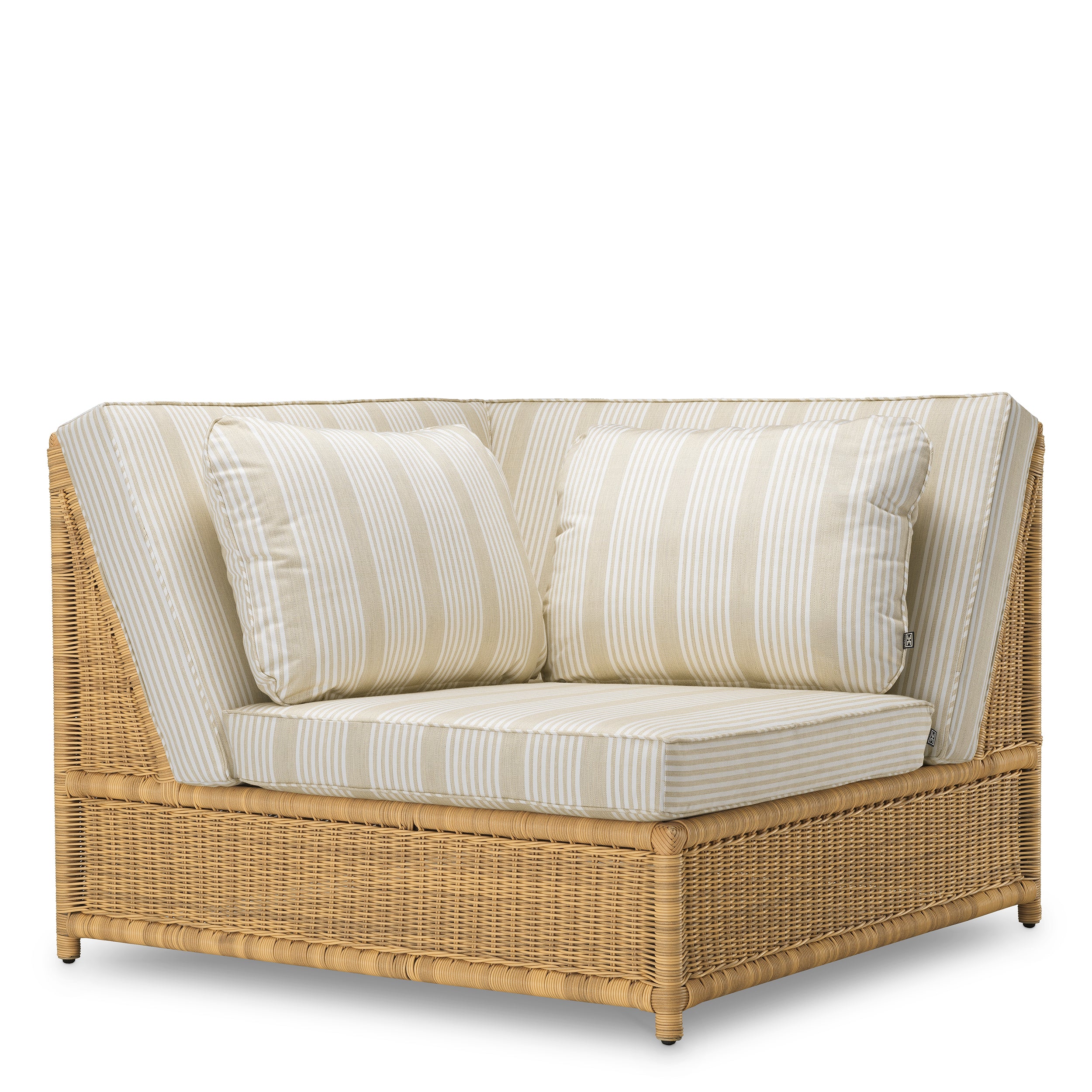 Chaise exterieur design en faux rattan | Eichholtz Modular Hampton