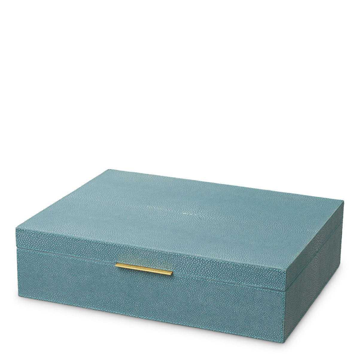 Boite décorative luxe en bleu faux shagreen | Eichholtz Box Menton