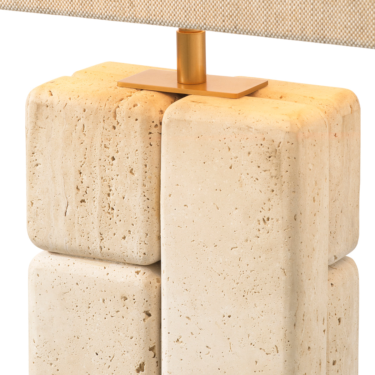 Lampe de table design en travertine | Eichholtz Rathmore travertine