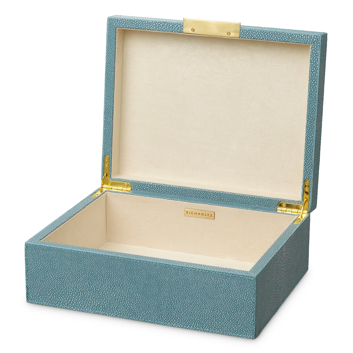 Boite décorative luxe en bleu faux shagreen | Eichholtz Box Menton