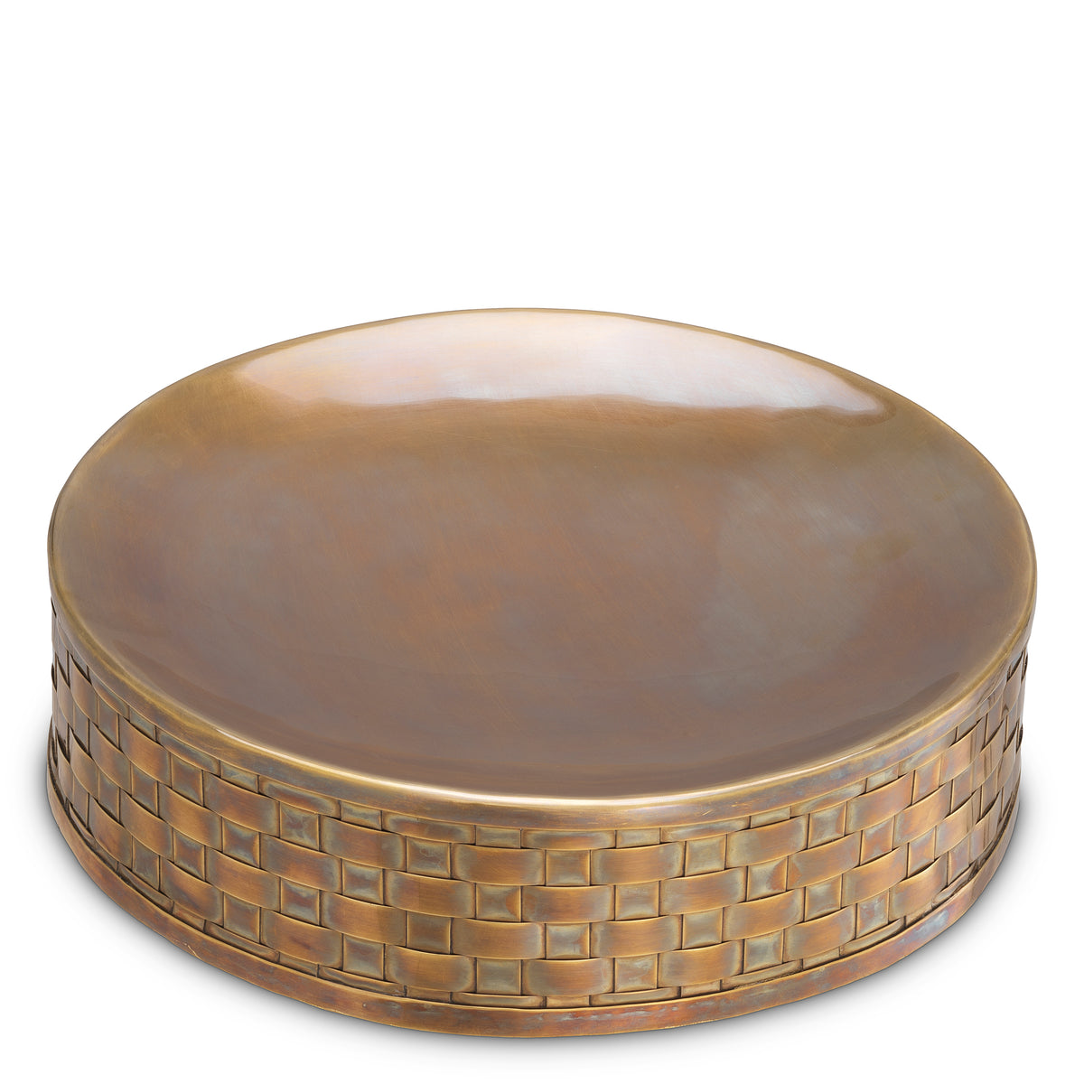 Boite decorative luxe en finition laiton vintage | Eichholtz Lausanne