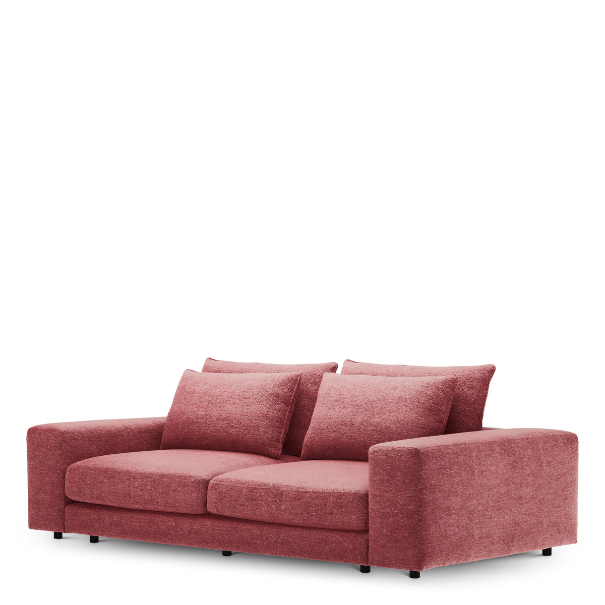 Canapé design haut de gamme en lurano burgundy | Eichholtz Club