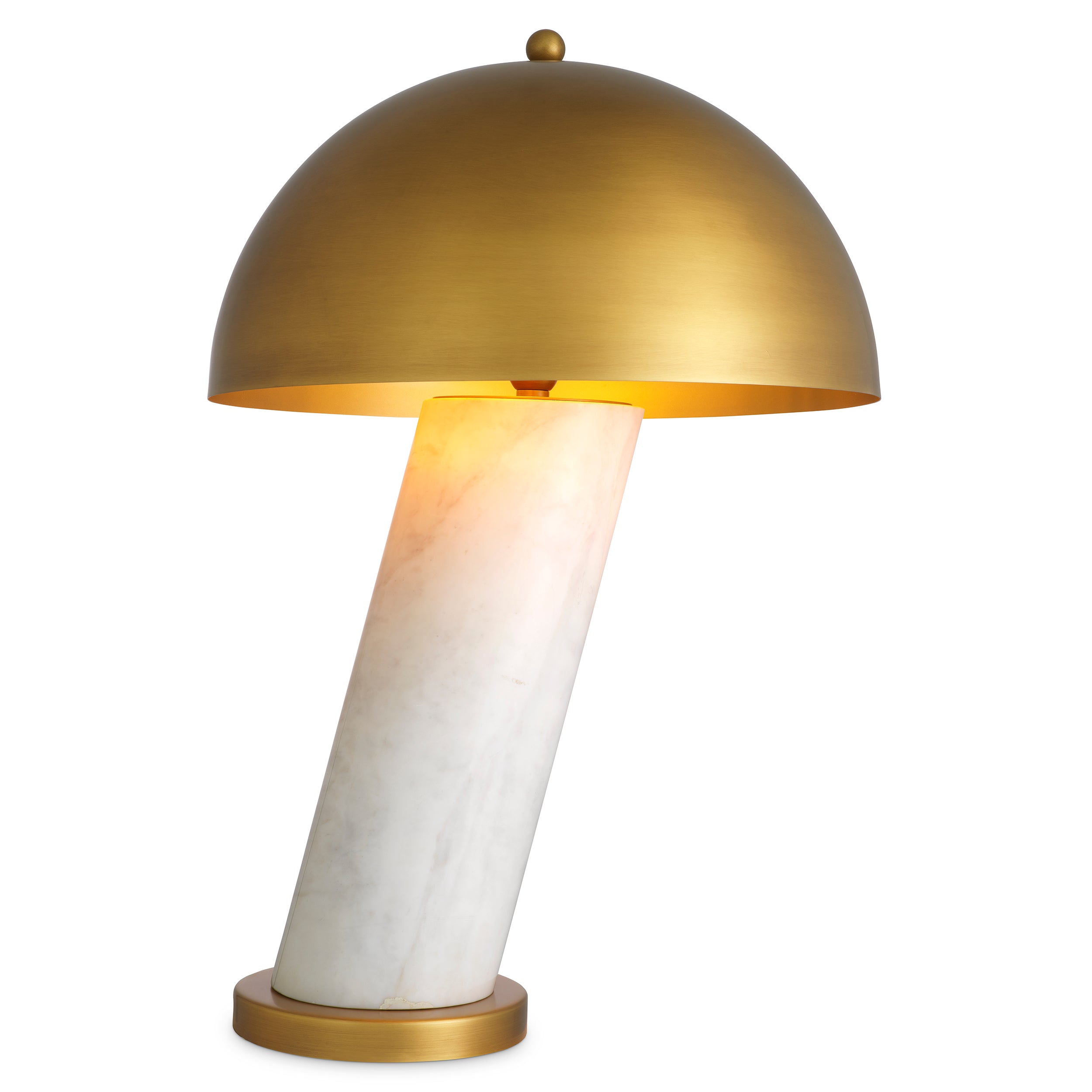 Lampe de table design en blanc marble | Eichholtz Daniel