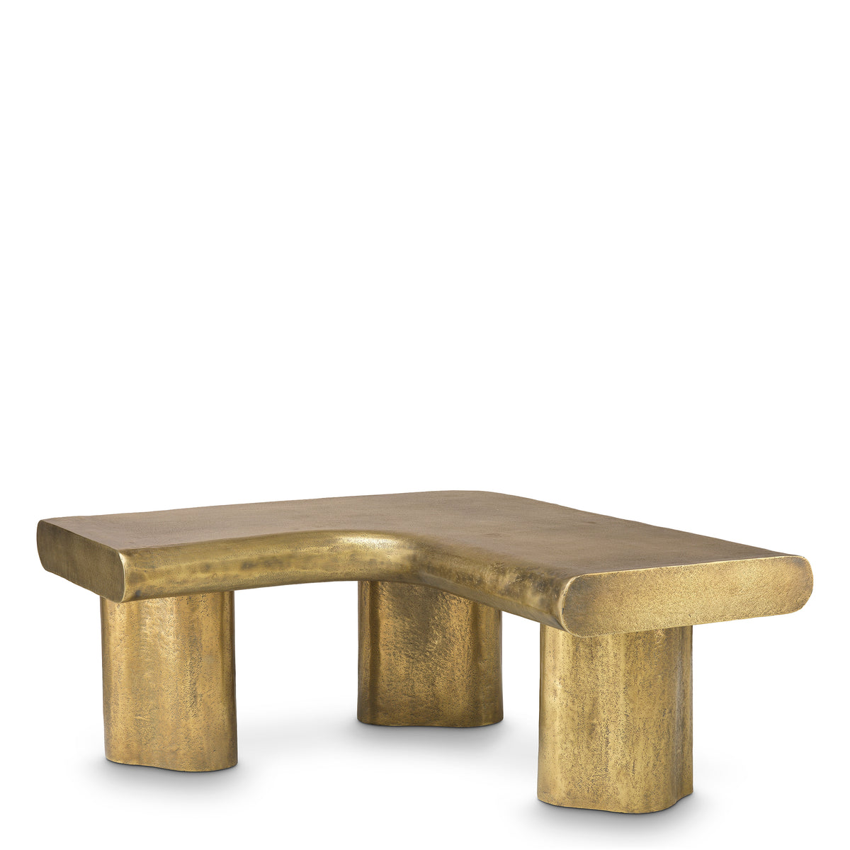 Table basse design en finition laiton vintage | Eichholtz Bellington