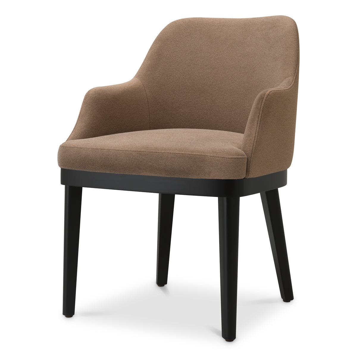 Chaise salle a manger design en sabino marron | Eichholtz Costa with