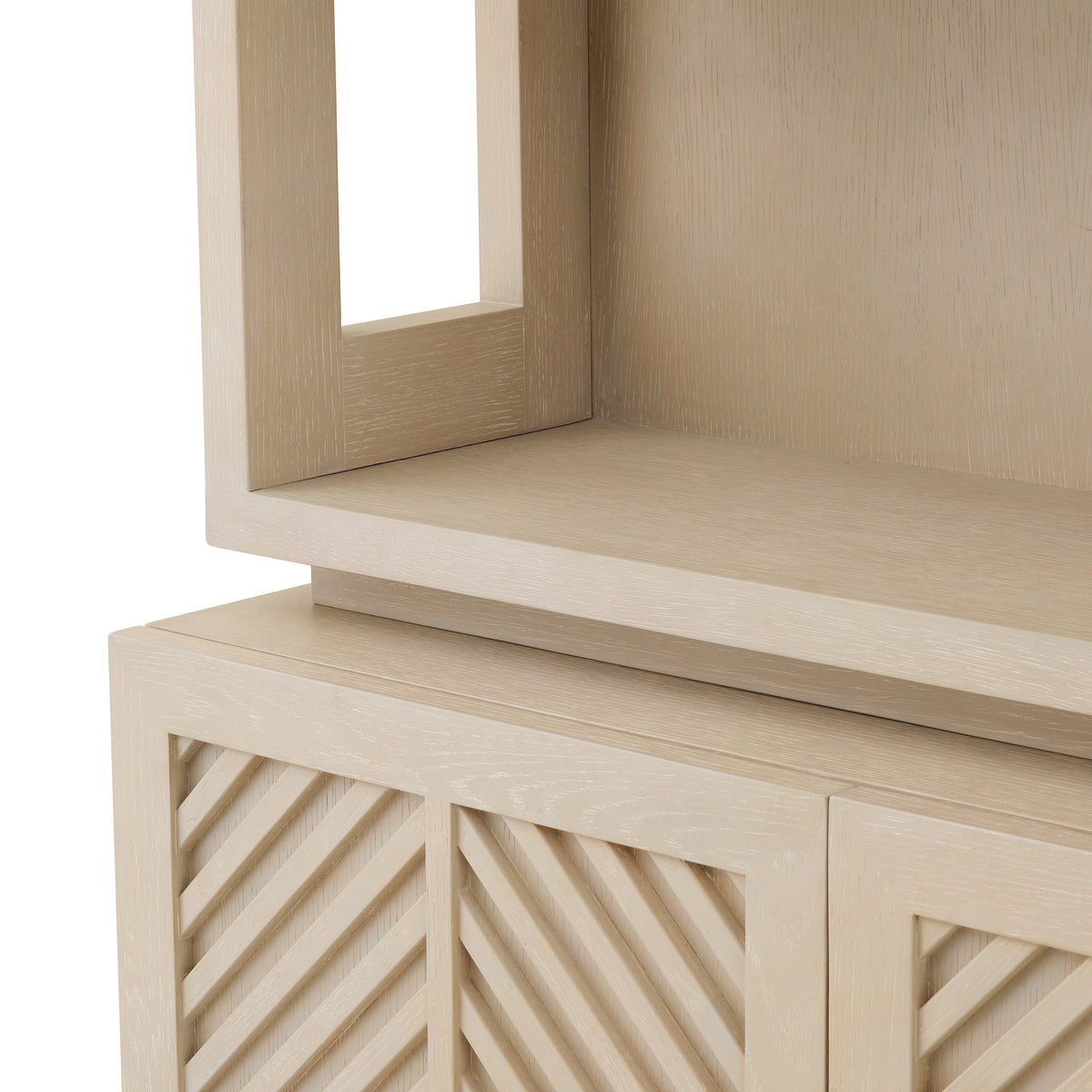 Vitrine design en washed oak veneer | Eichholtz Elvador washed
