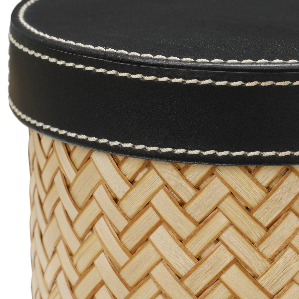 Accessoire décoratif luxe en noir leather | Eichholtz set Taos