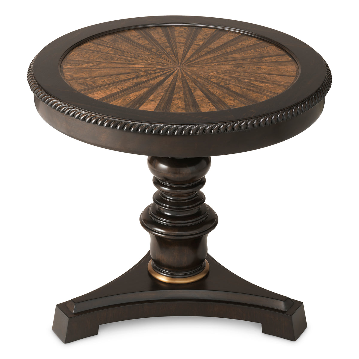 Table d'appoint design en satin eucalyptus veneer | Eichholtz Edgar