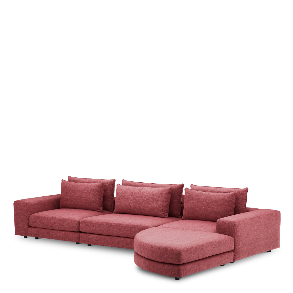 Canapé design haut de gamme en lurano burgundy | Eichholtz Club