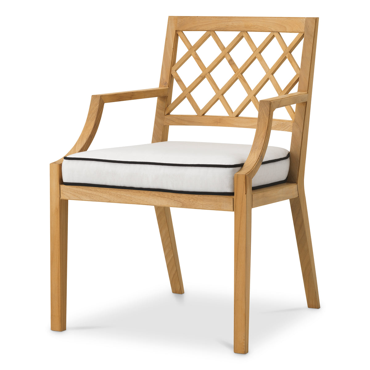 Chaises repas exterieur design en naturel teak | Eichholtz Paladium