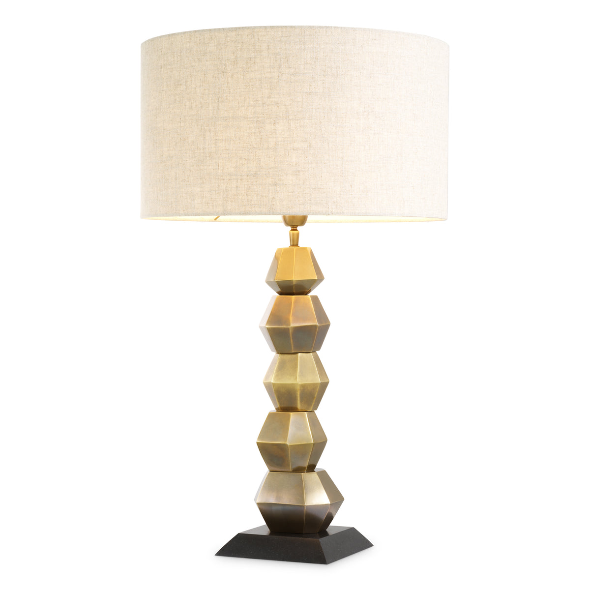 Lampe de table design en finition laiton vintage | Eichholtz Lior