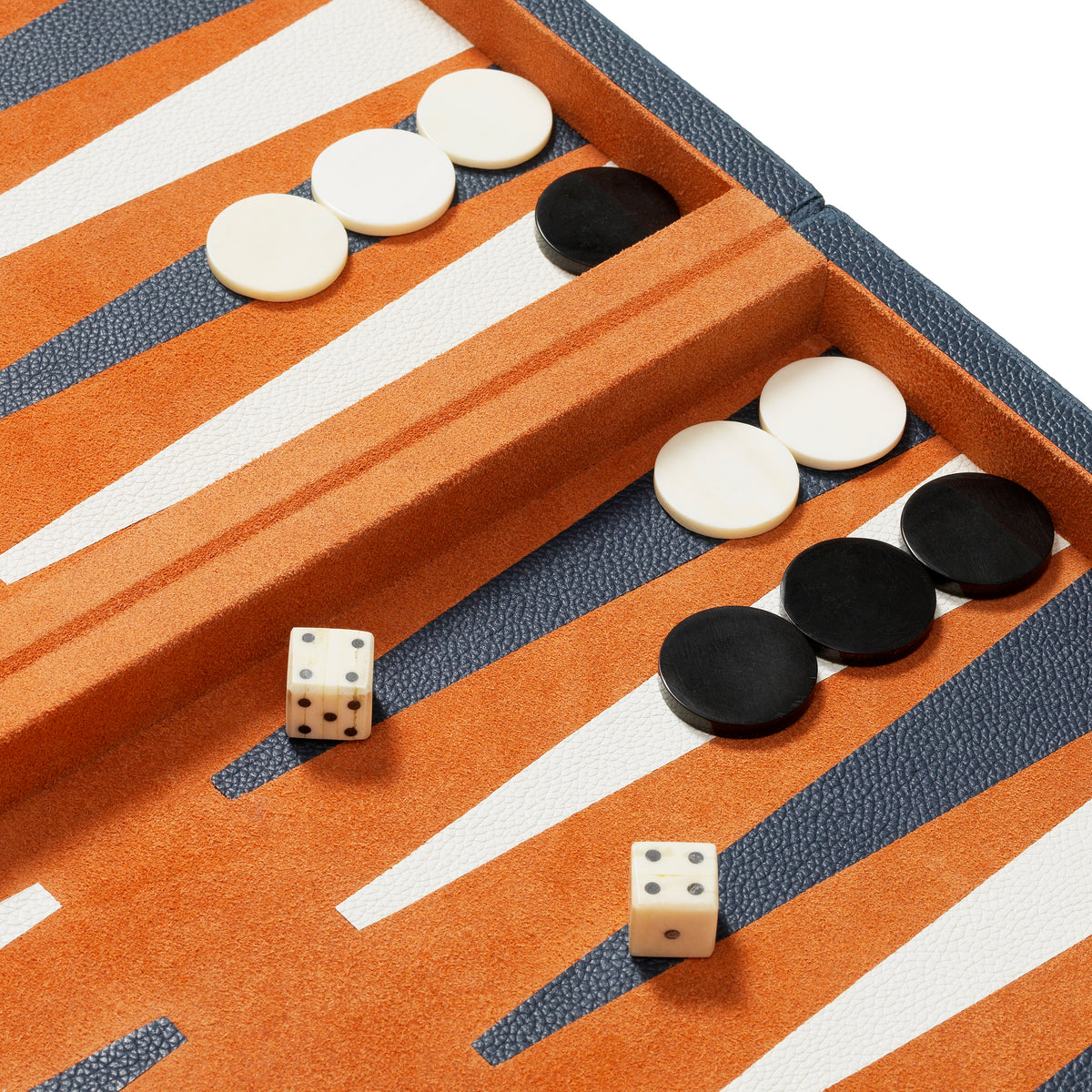 Accessoire décoratif luxe en bleu leather | Eichholtz Backgammon Gift