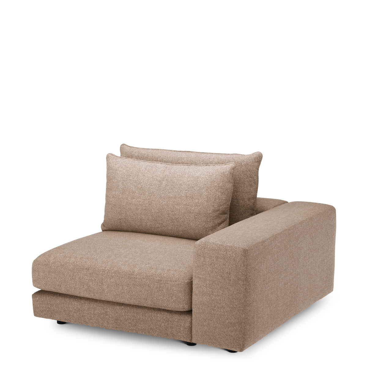 Canapé design haut de gamme en velora taupe | Eichholtz Club velora