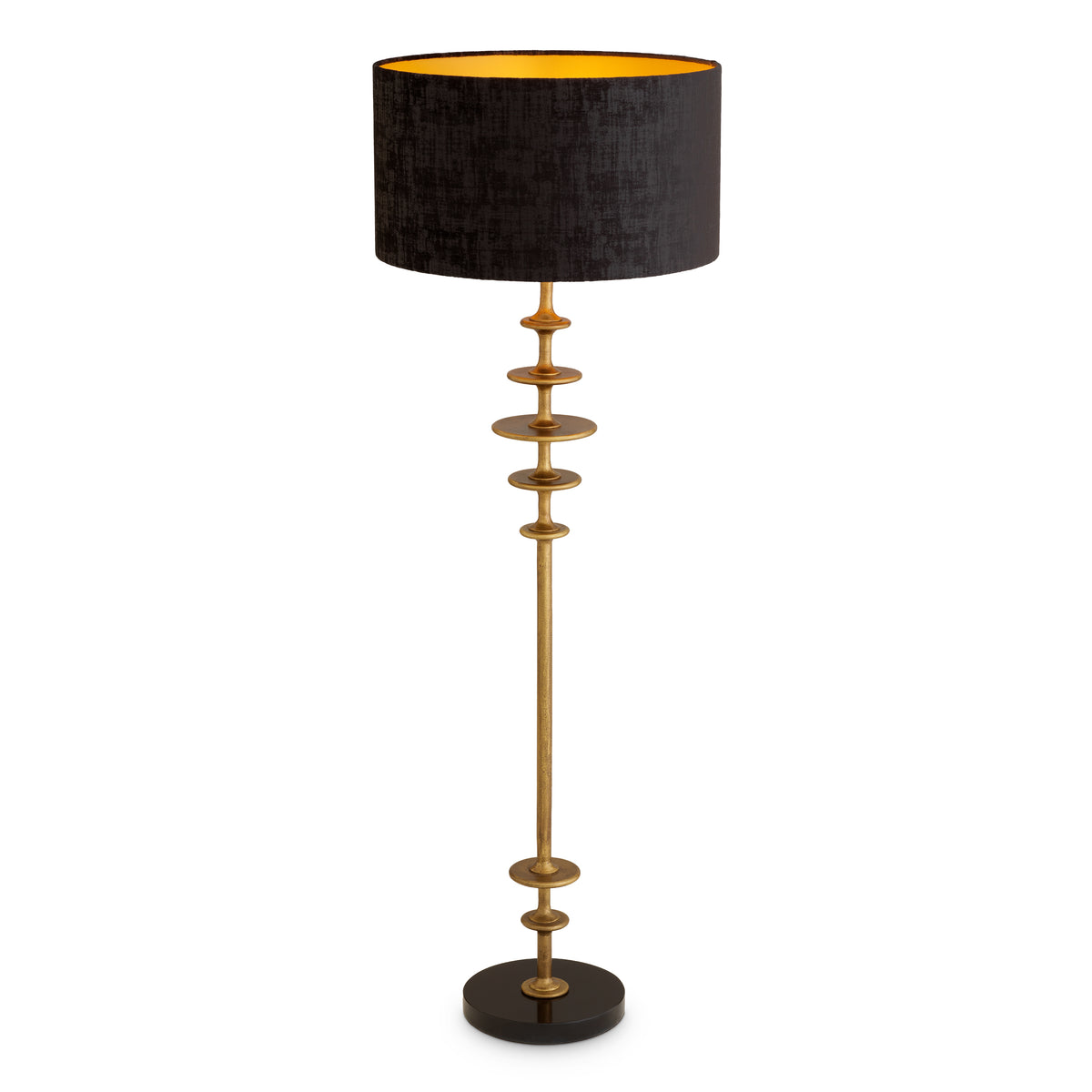 Lampadaire design en finition laiton vintage | Eichholtz Rosetti