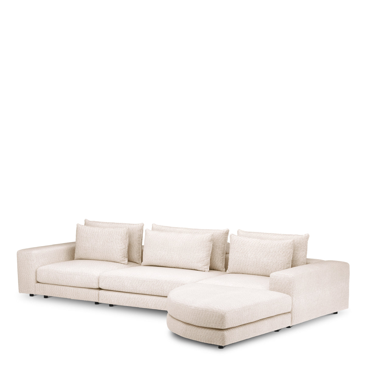Canapé design haut de gamme en velora crème | Eichholtz Club velora