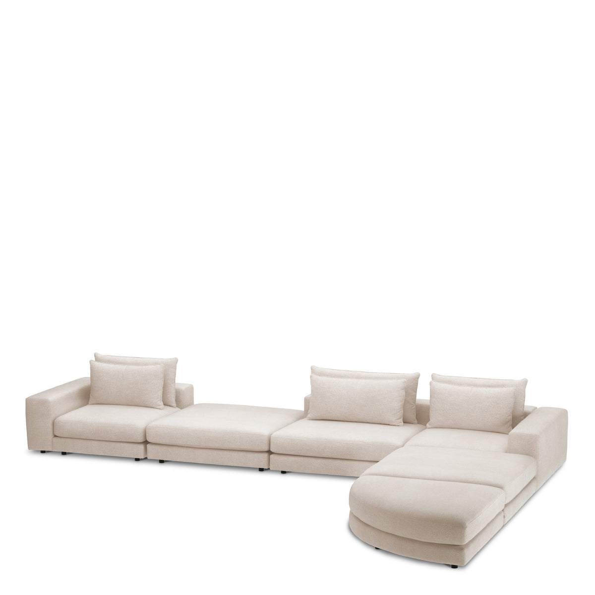 Canapé design haut de gamme en lurano ivoire | Eichholtz Club