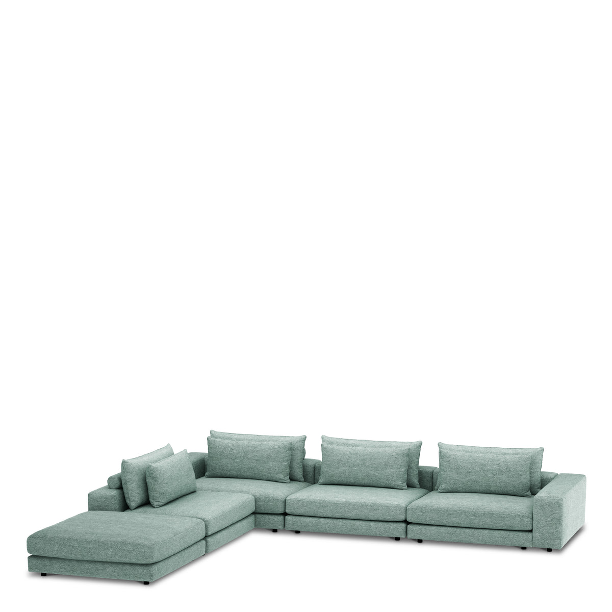 Canapé design haut de gamme en lurano turquoise | Eichholtz Club