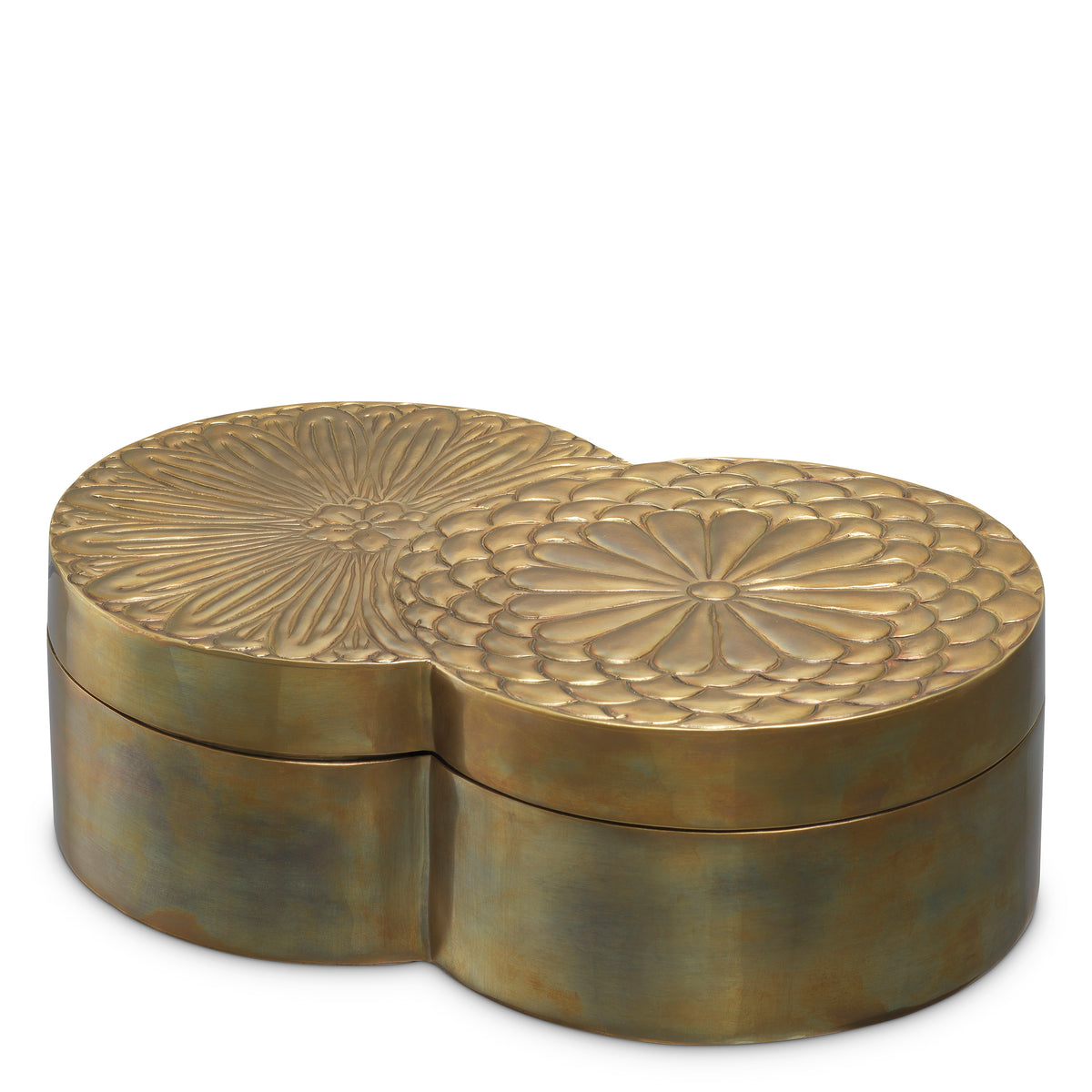 Boite decorative luxe en finition laiton antique | Eichholtz Box Meiji