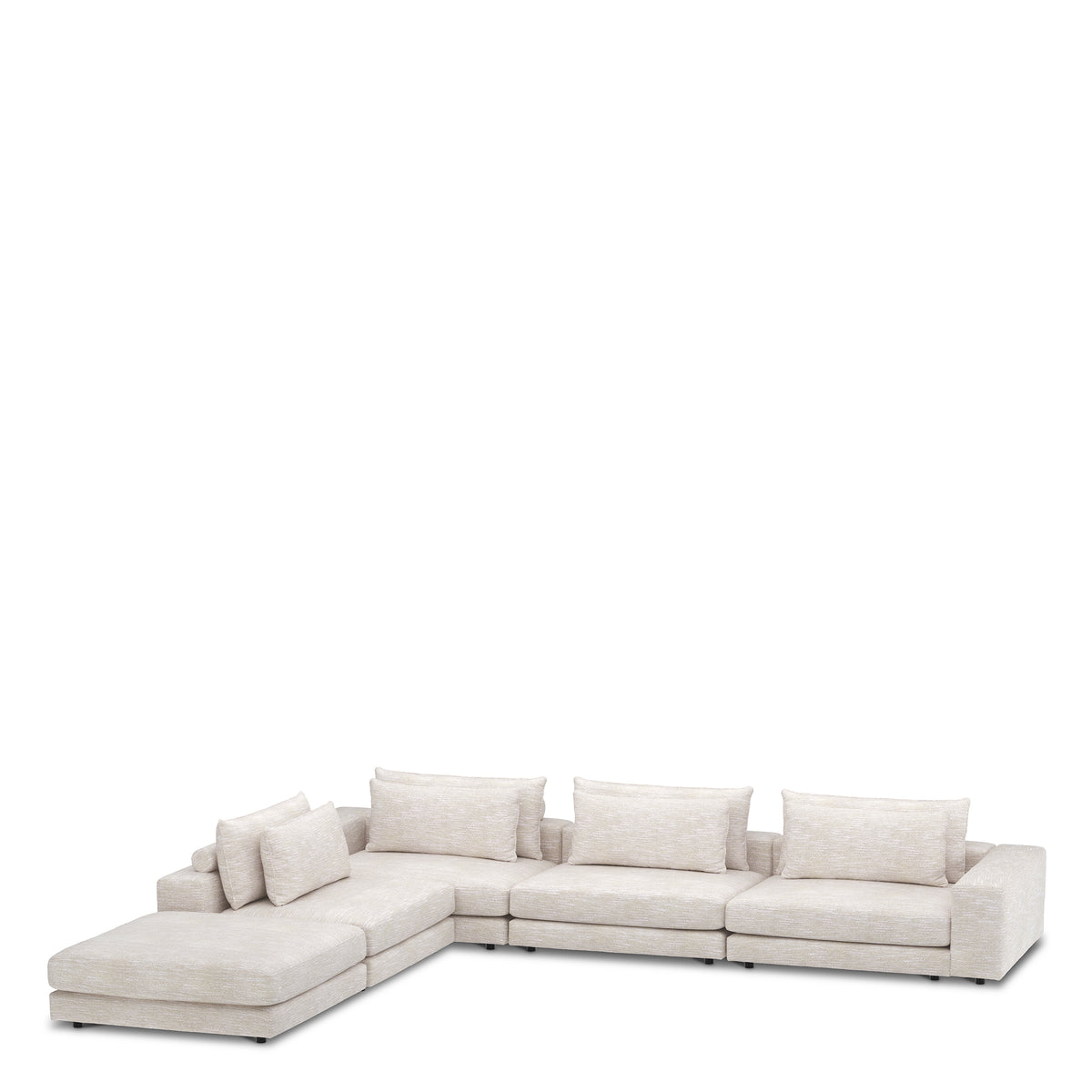 Canapé design haut de gamme en lurano beige | Eichholtz Club