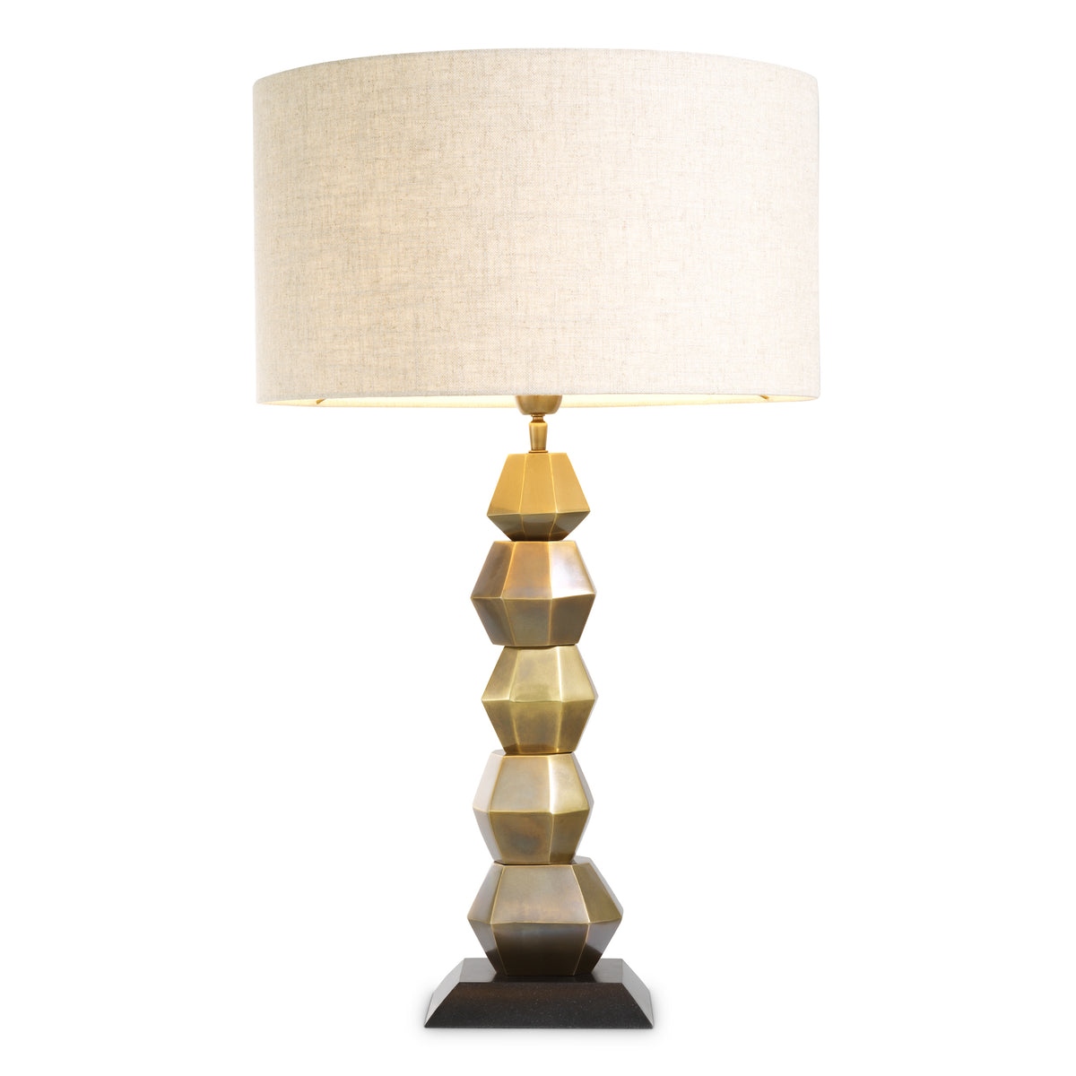 Lampe de table design en finition laiton vintage | Eichholtz Lior
