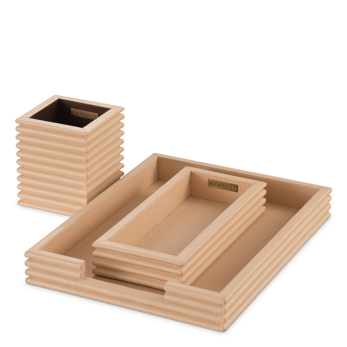 Accessoire décoratif luxe en tan leather | Eichholtz Elvane tan