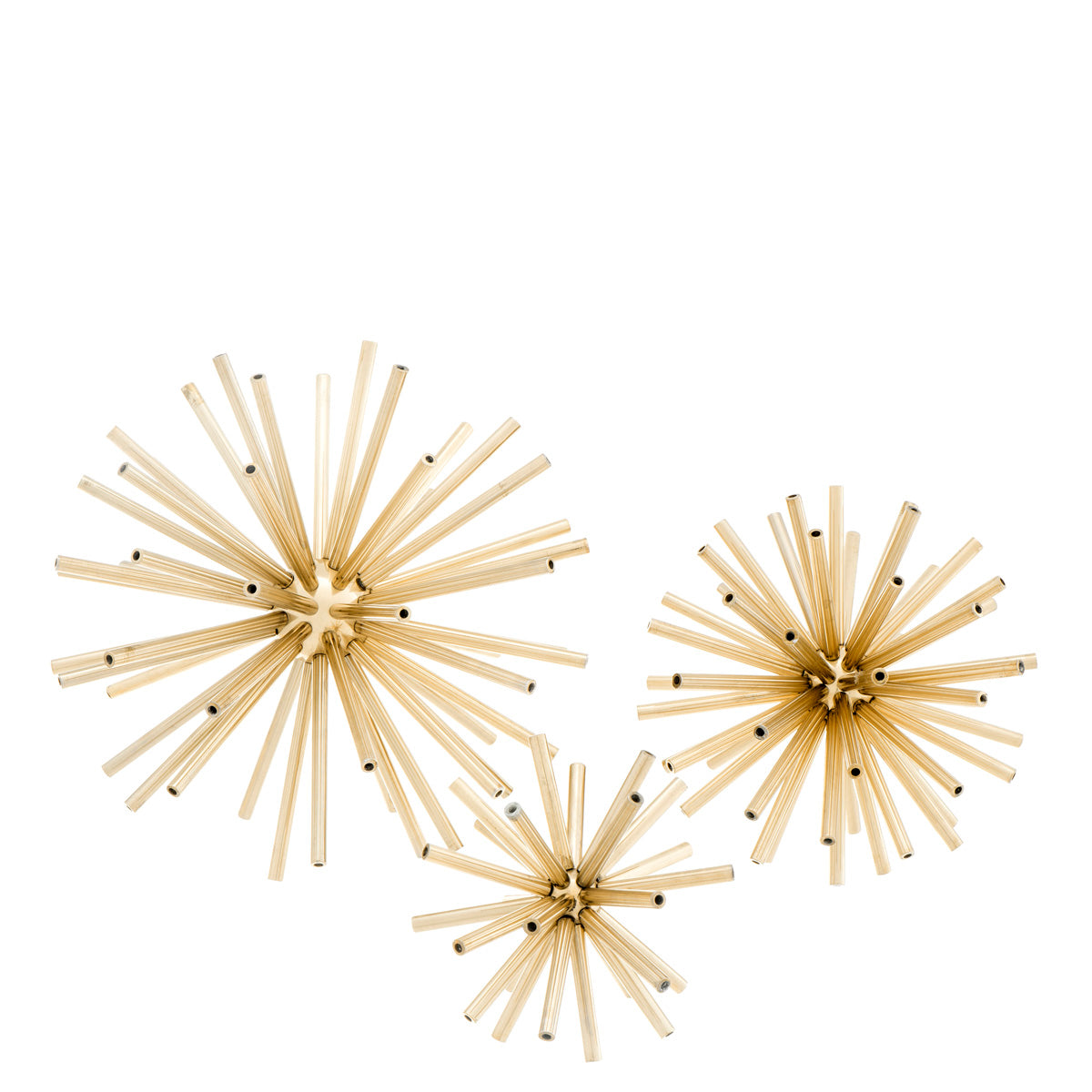 Accessoire décoratif luxe en laiton poli | Eichholtz Meteor set