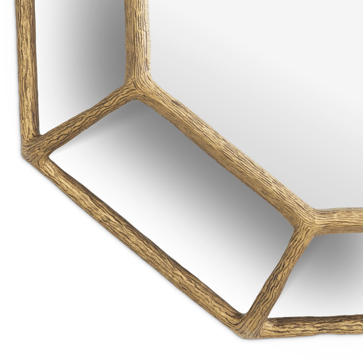 Miroir mural design en finition laiton vintage | Eichholtz Rinaldi