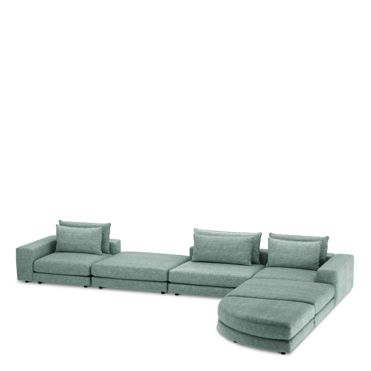 Canapé design haut de gamme en lurano turquoise | Eichholtz Club