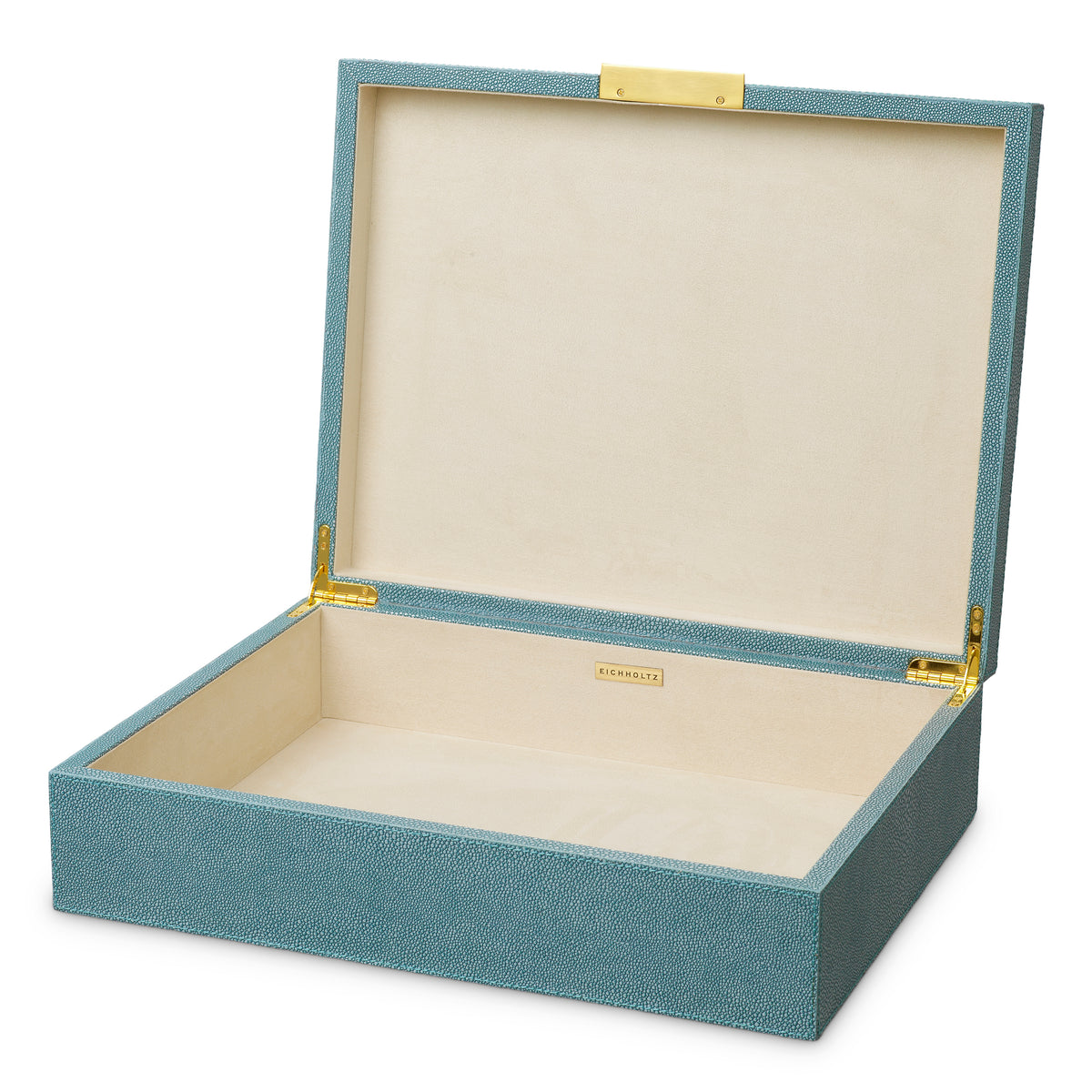 Boite décorative luxe en bleu faux shagreen | Eichholtz Box Menton