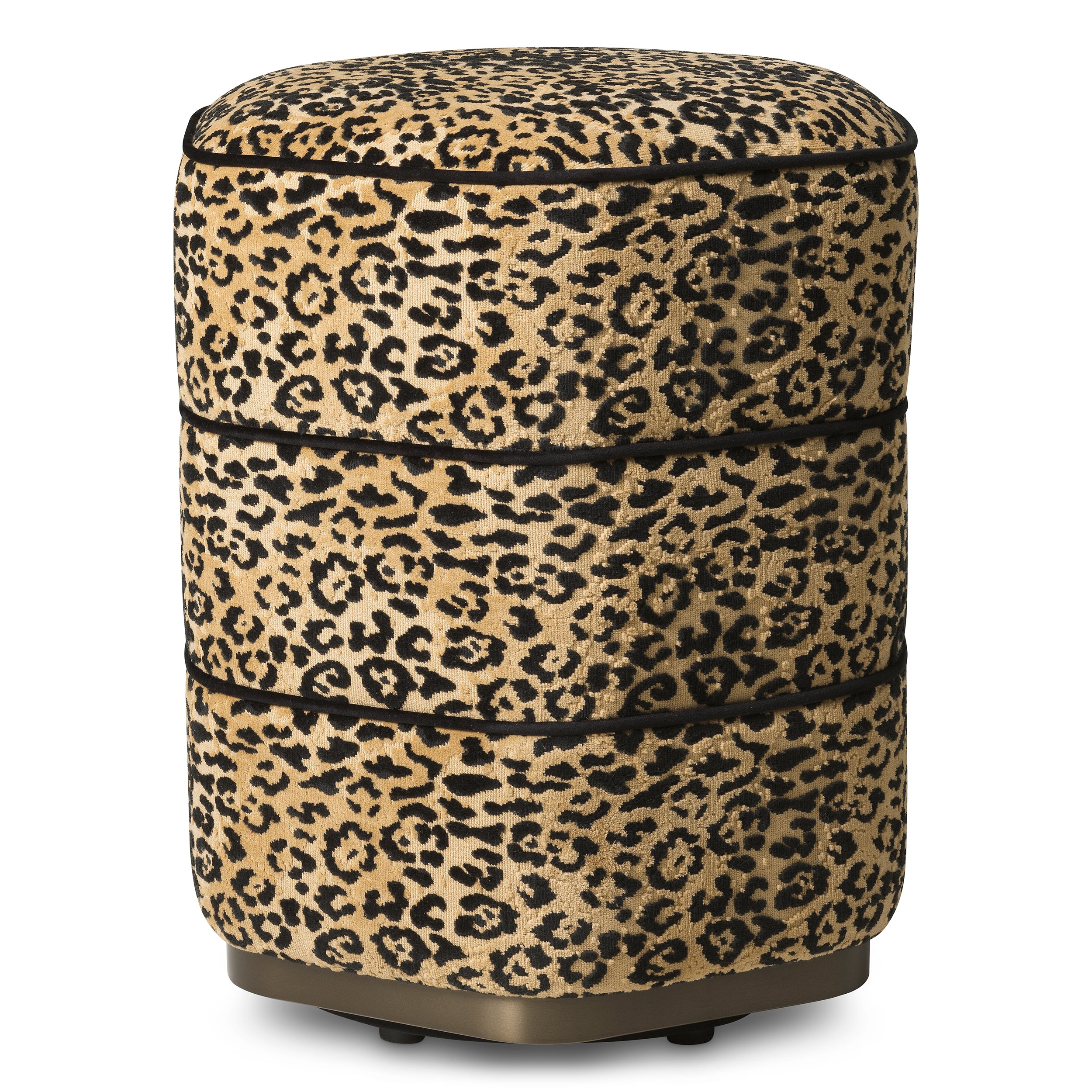 Tabouret design en bernard leopard camel | Eichholtz Roosevelt