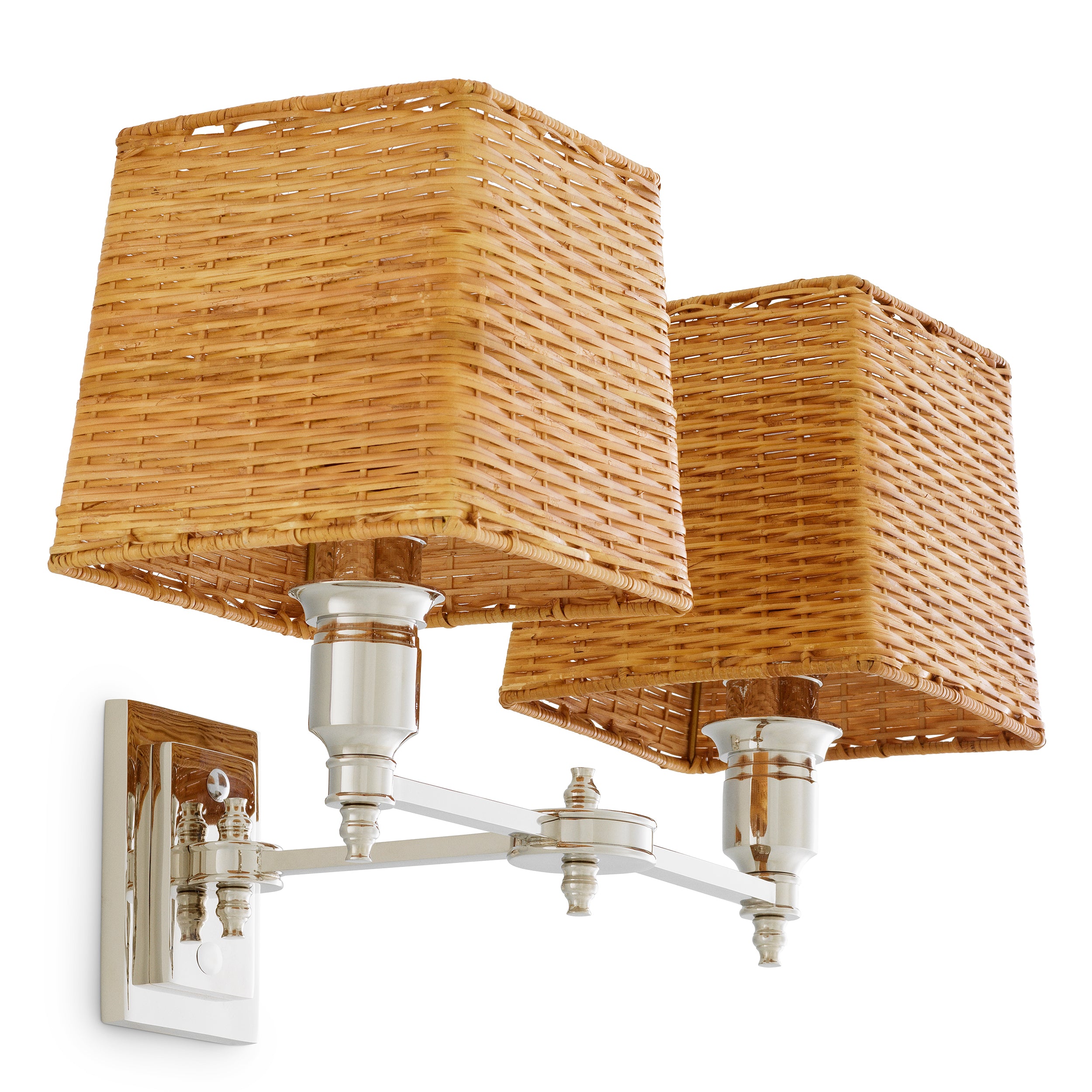 Applique murale design en finition nickel | Eichholtz Lexington Double