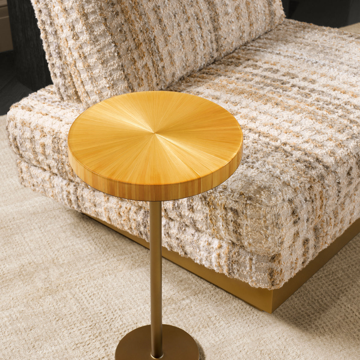 Table d'appoint design en finition laiton antique | Eichholtz Albany