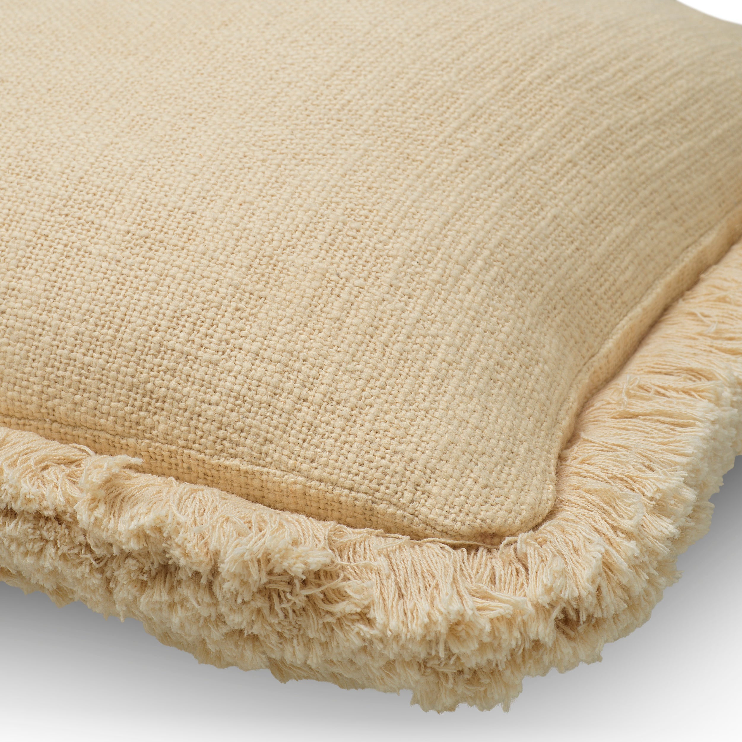 Coussin decoratif luxe en off-blanc | Eichholtz Brogan square