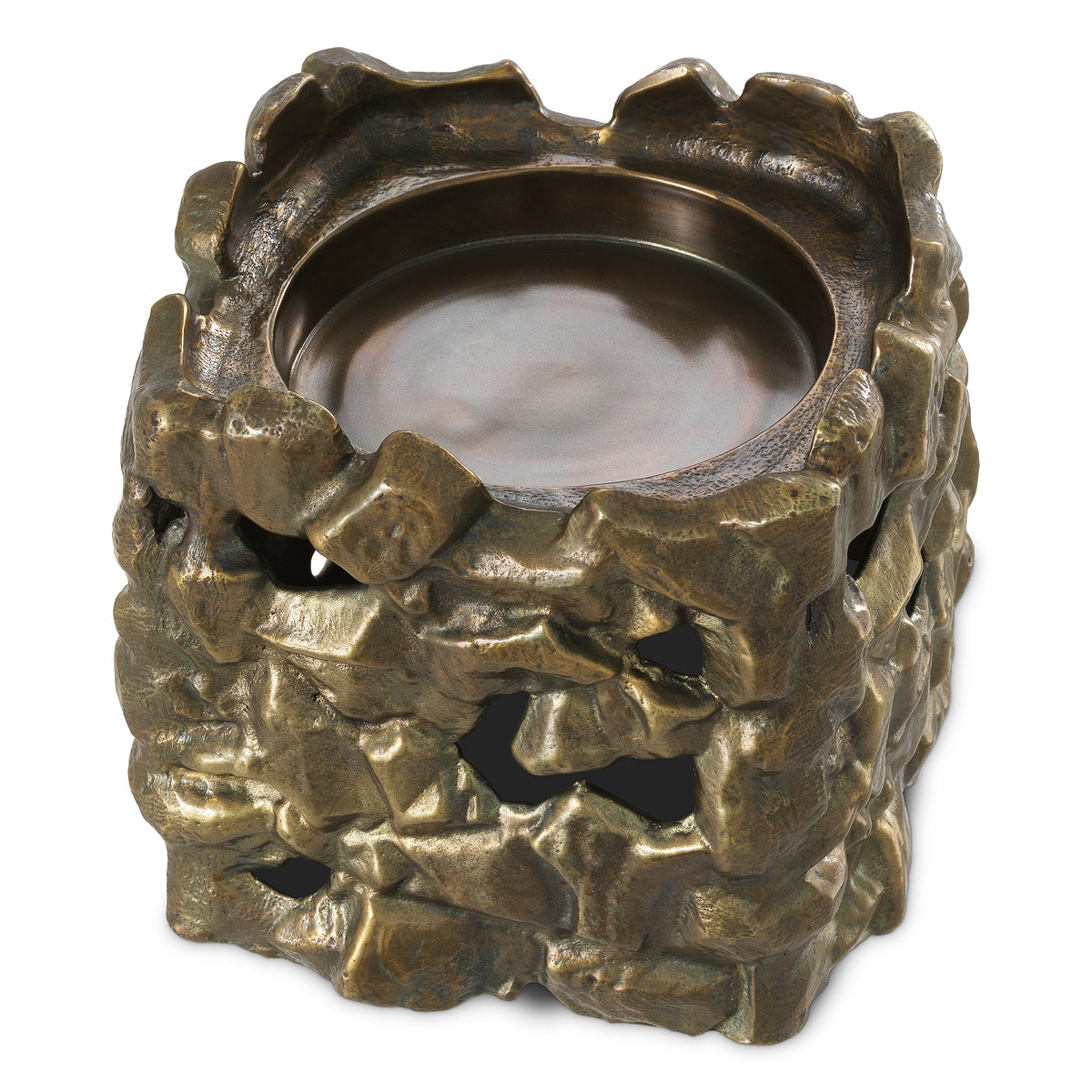 Porte-bougies design en finition laiton vintage | Eichholtz Siracusa