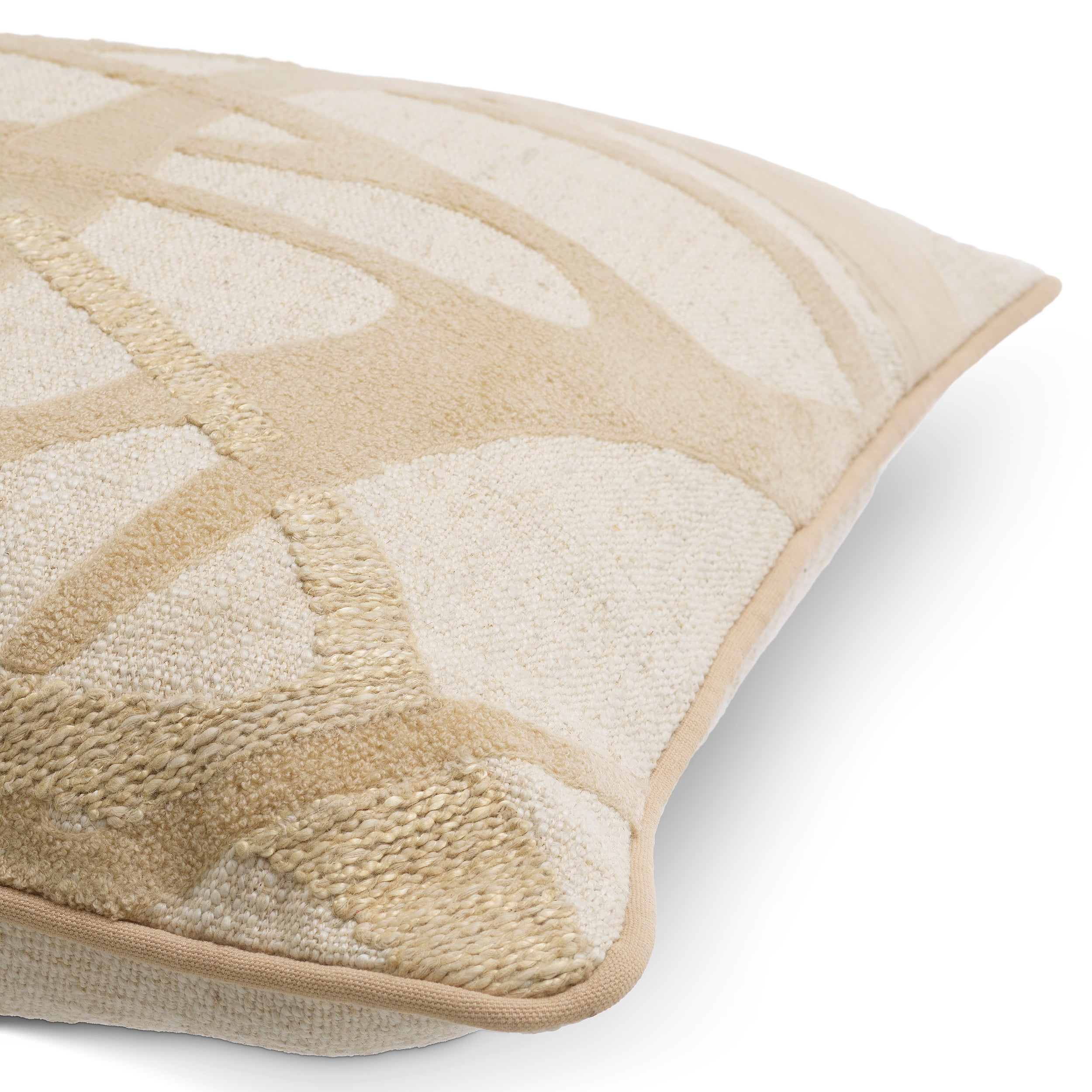 Coussin decoratif luxe en naturel | Eichholtz Saphira square