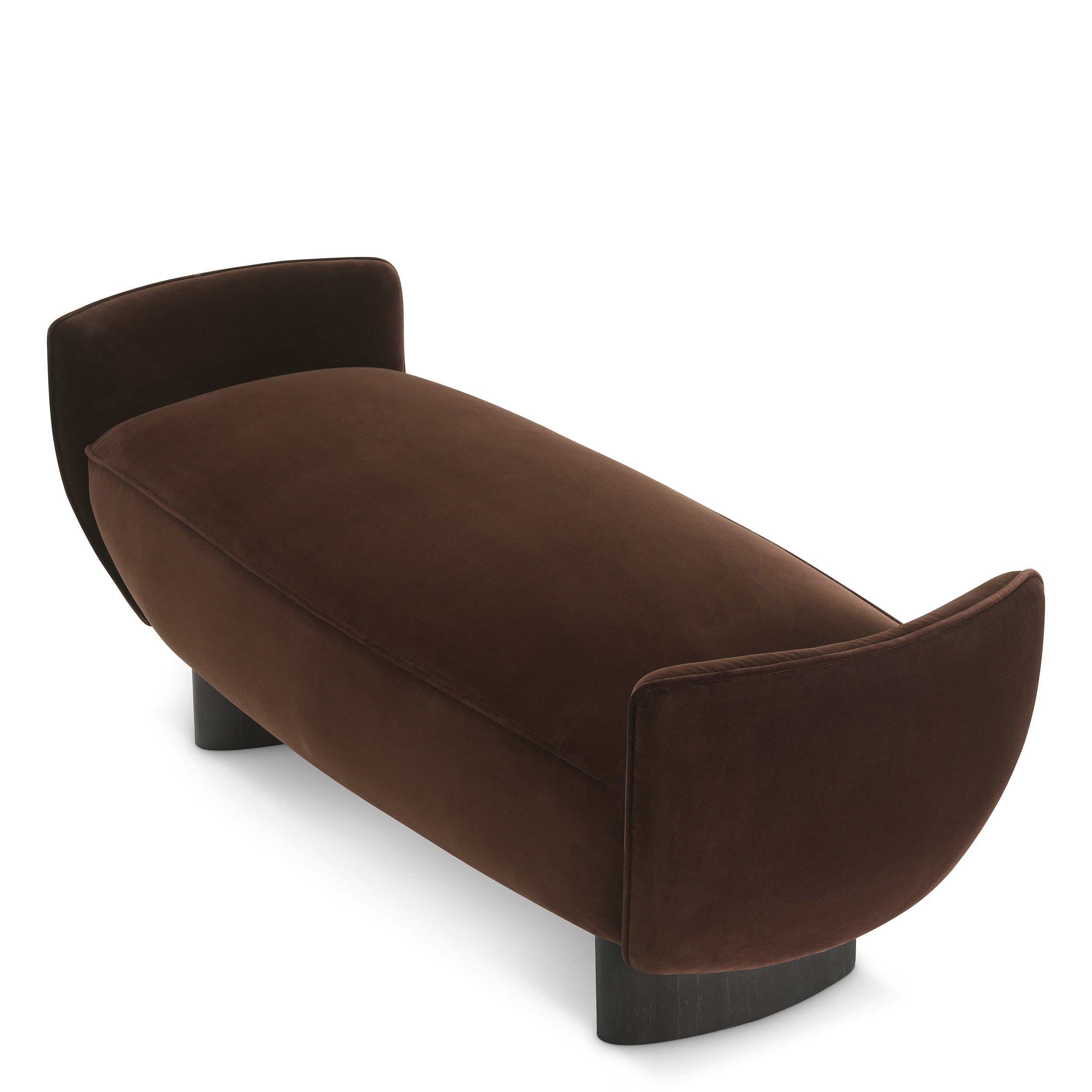 Banquette design en marron velvet | Eichholtz Bench Stirling