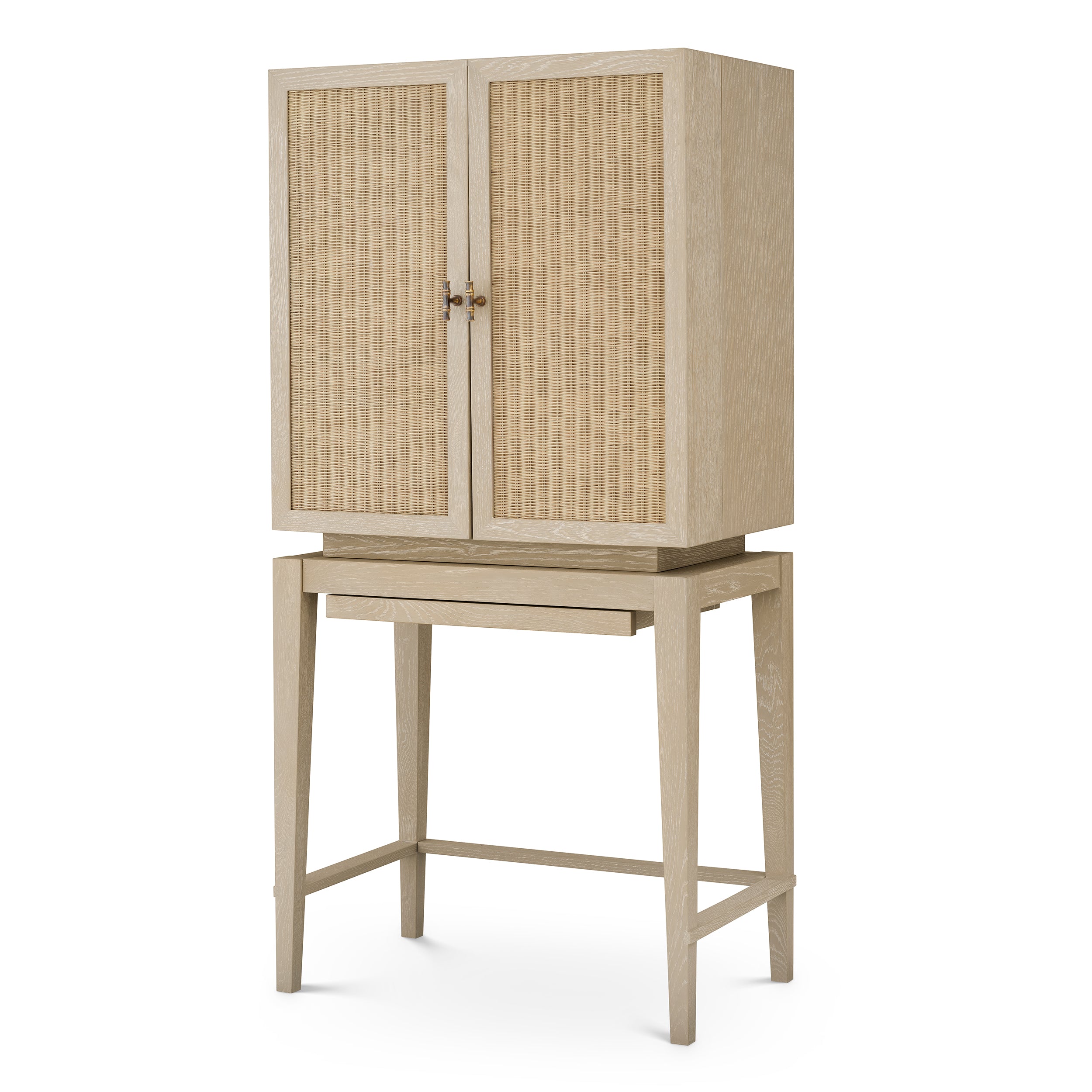 Cave a vin design en washed oak veneer | Eichholtz Borchard washed
