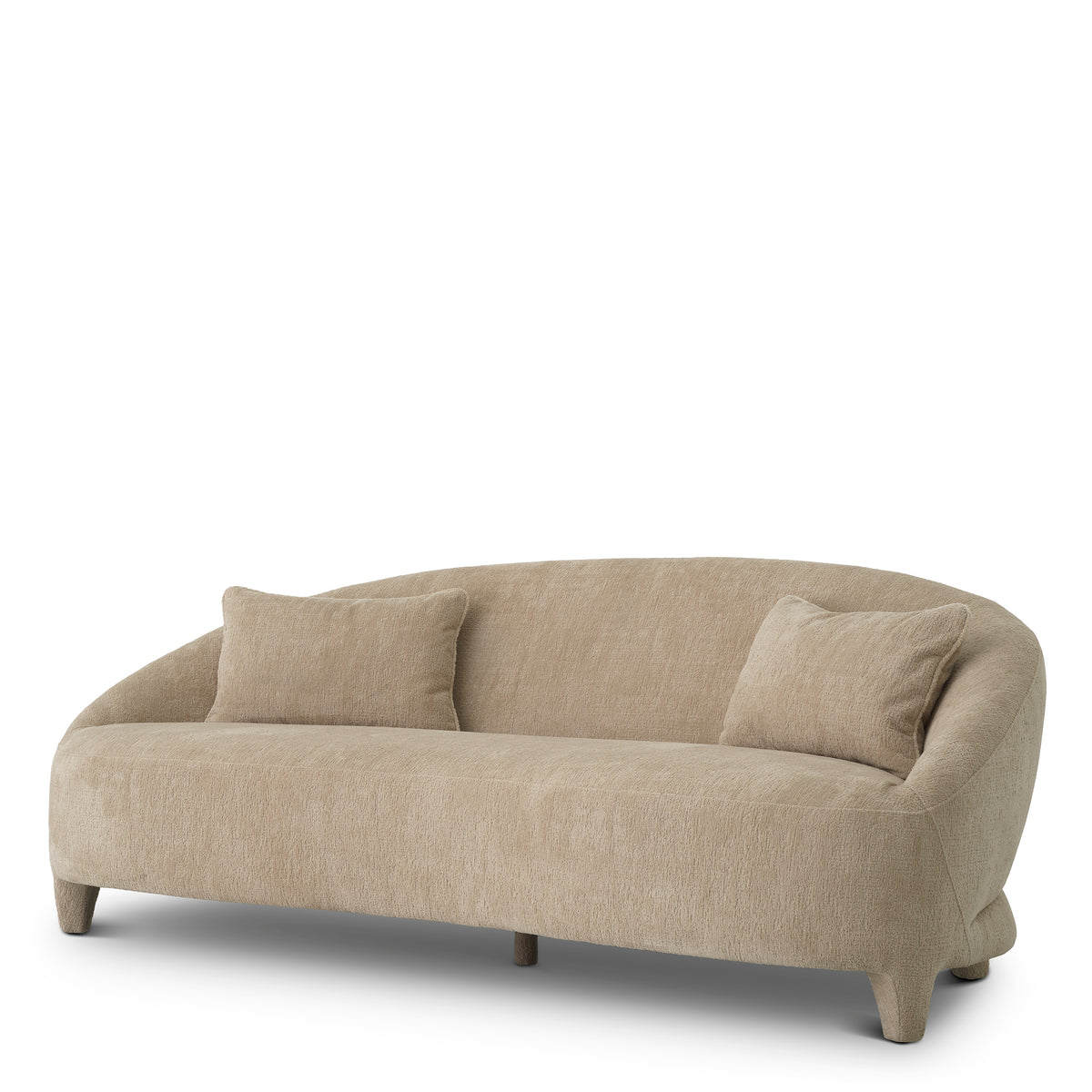 Canapé design haut de gamme en avelin sable | Eichholtz Avenley avelin