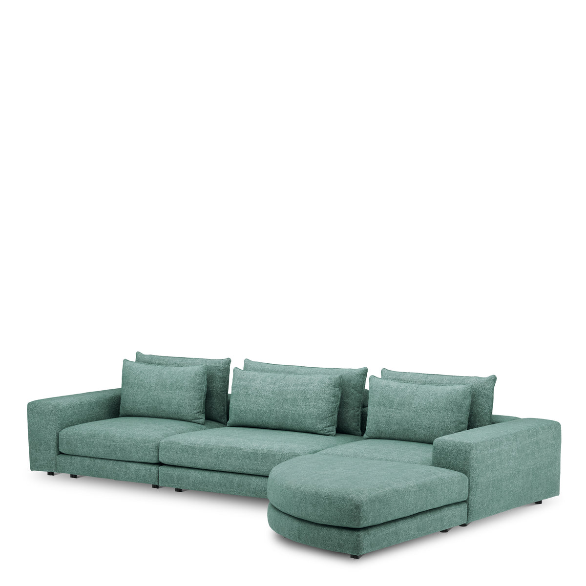 Canapé design haut de gamme en velora sea vert | Eichholtz Club velora