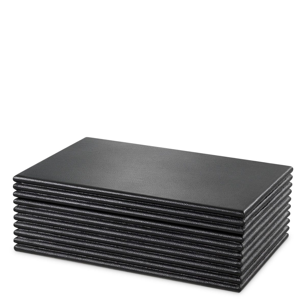 Boite décorative luxe en noir leather | Eichholtz Box Elvane