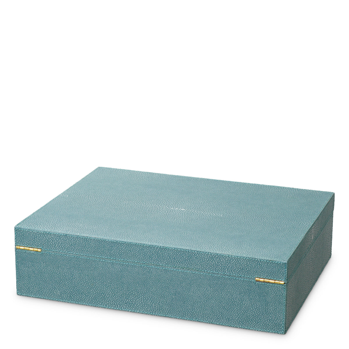 Boite décorative luxe en bleu faux shagreen | Eichholtz Box Menton