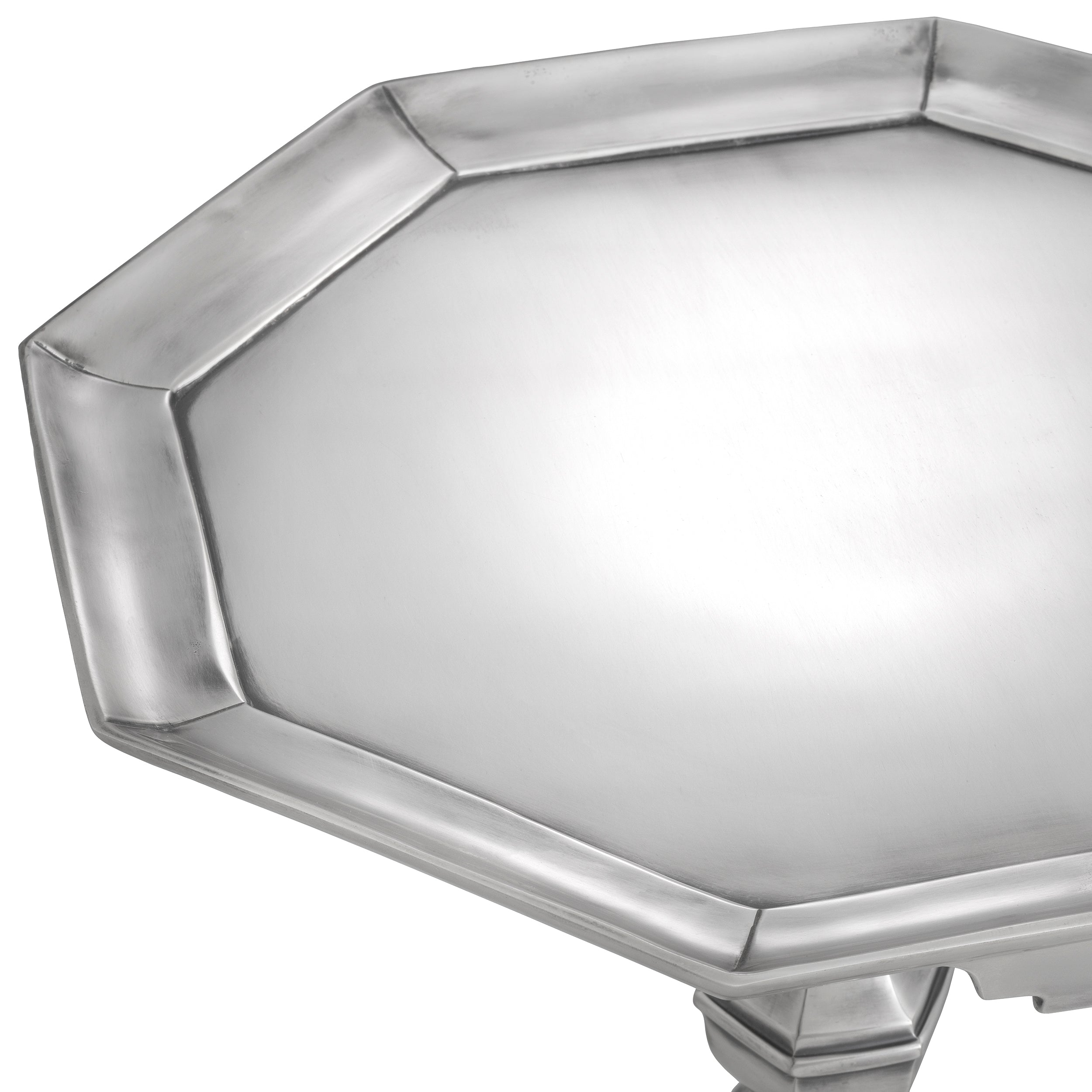 Table d'appoint design en antique silver plated | Eichholtz Verney