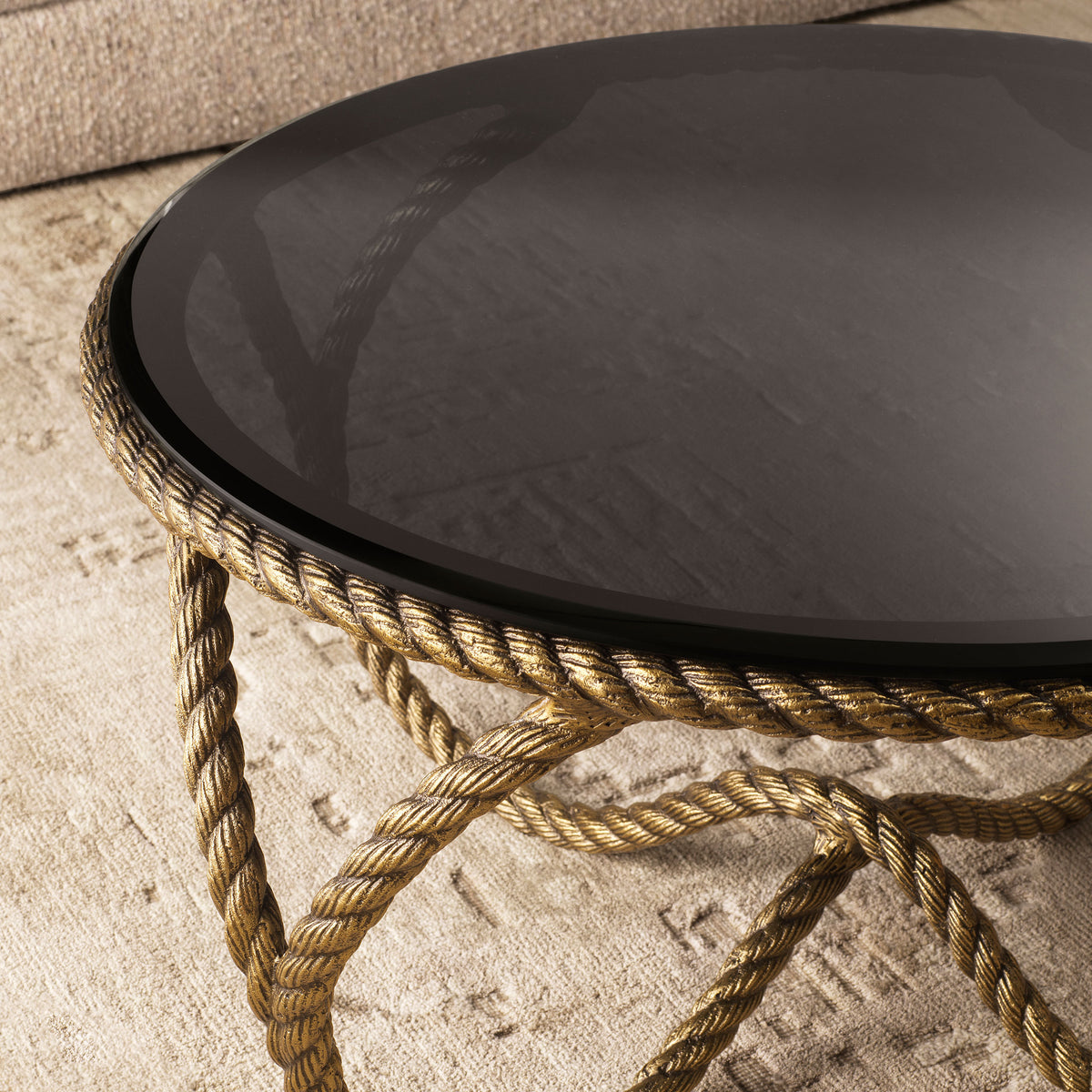 Table basse design en finition laiton antique | Eichholtz Vedra