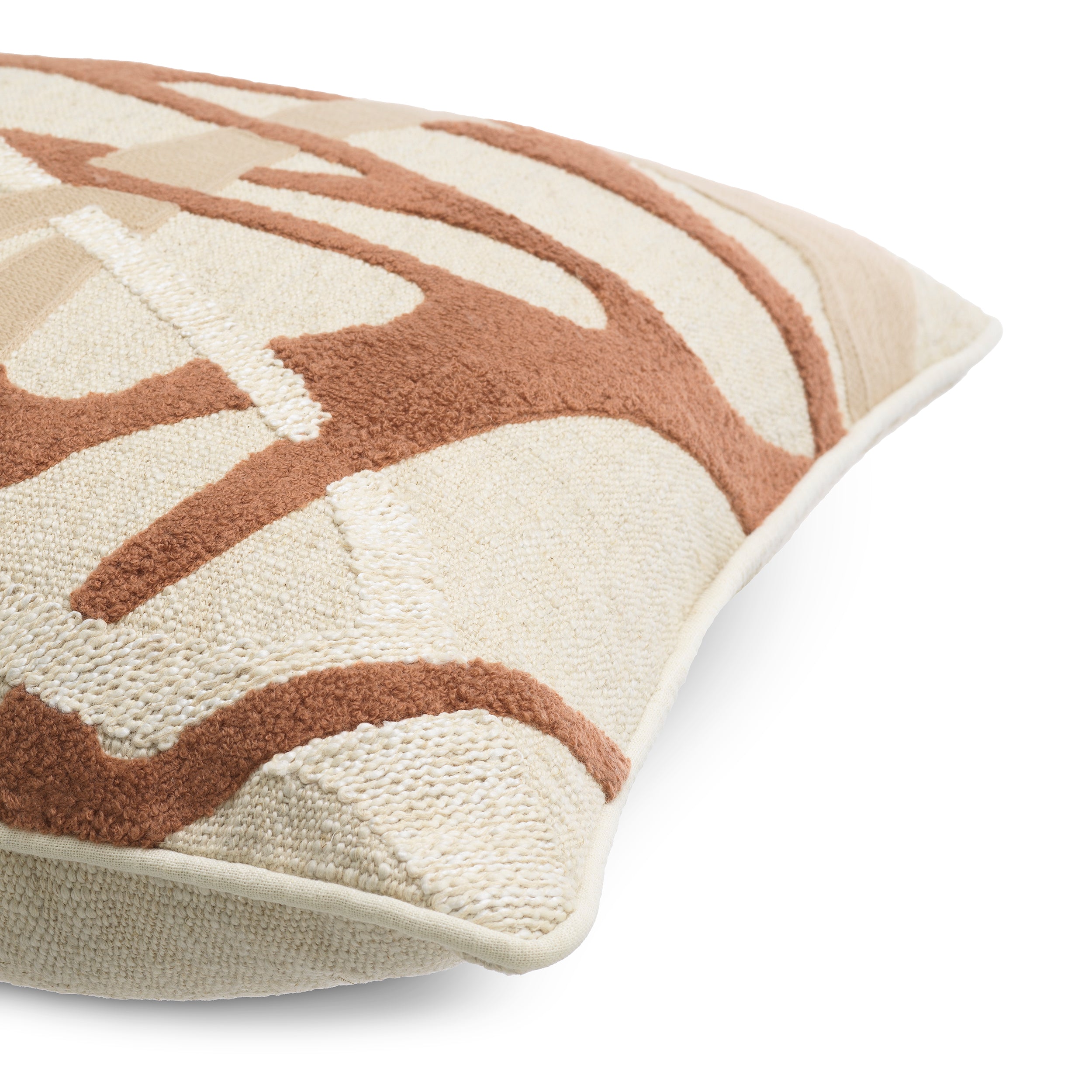 Coussin decoratif luxe en naturel | Eichholtz Saphira square