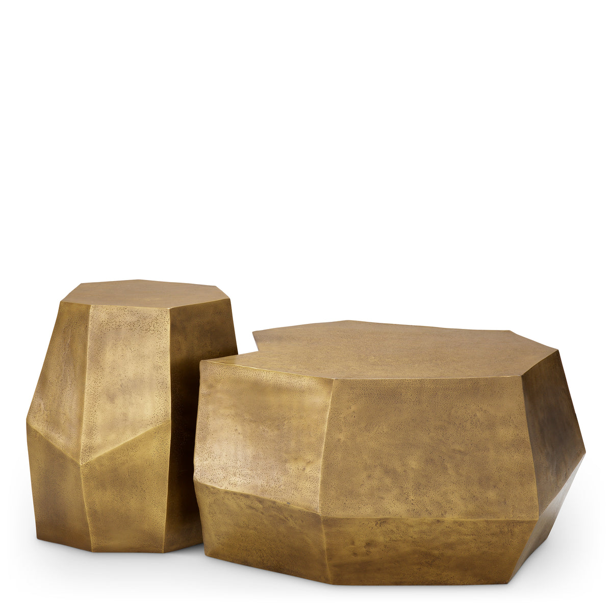 Table basse design en finition laiton vintage | Eichholtz Urbino