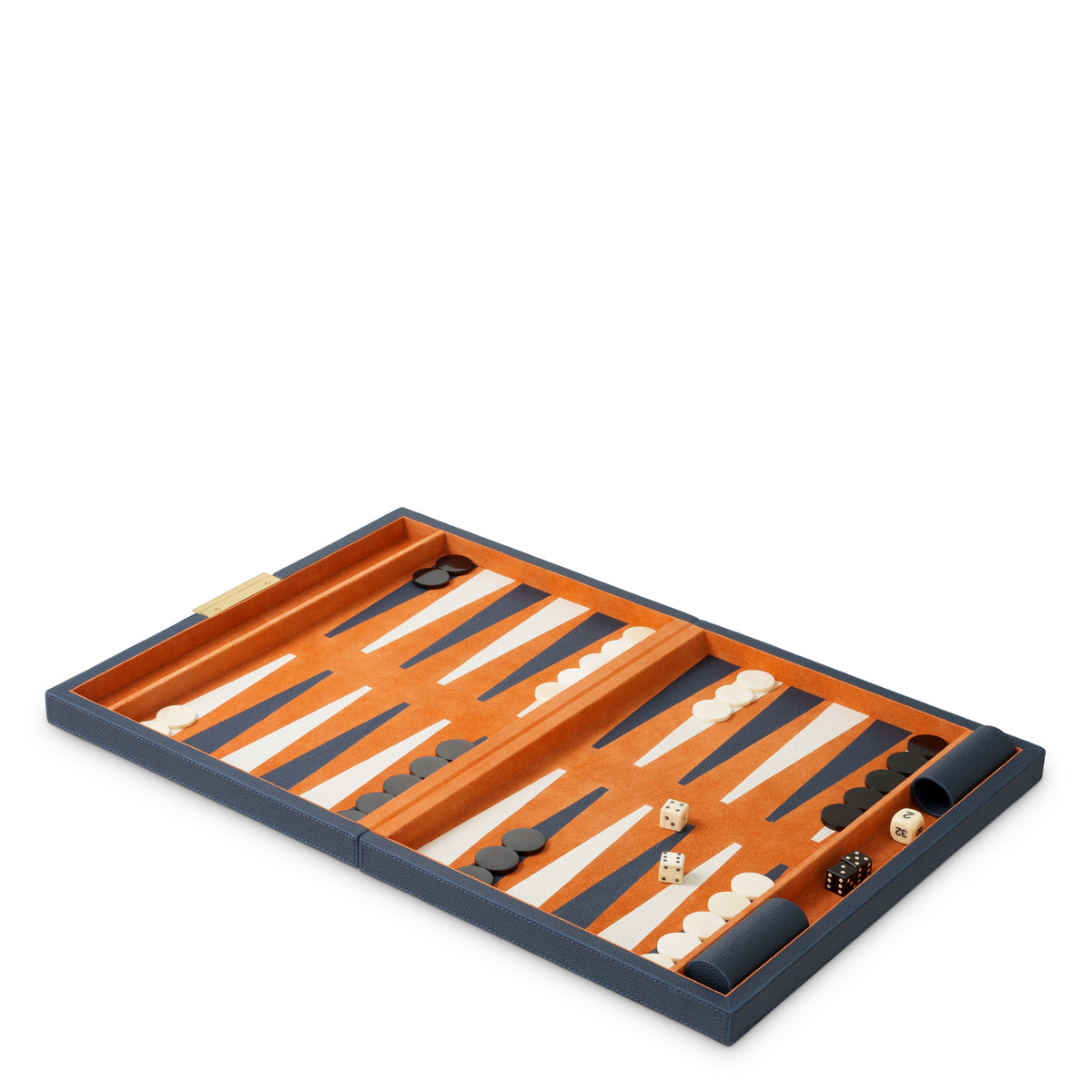 Accessoire décoratif luxe en bleu leather | Eichholtz Backgammon Gift