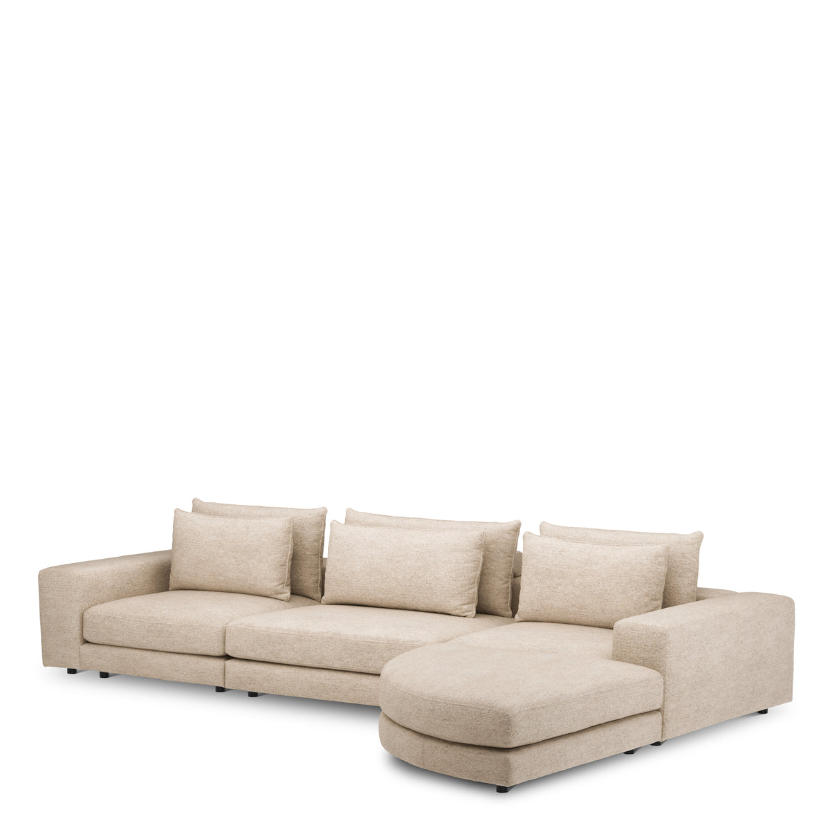 Canapé design haut de gamme en lurano greige | Eichholtz Club