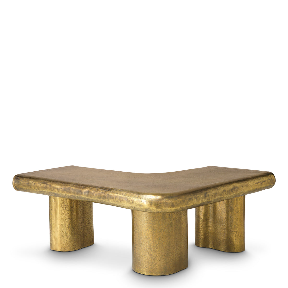 Table basse design en finition laiton vintage | Eichholtz Bellington